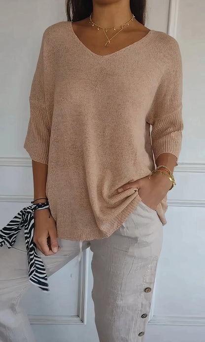 Women's Knitted V-Neck