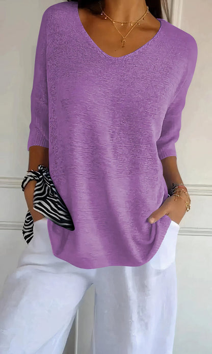 Women's Knitted V-Neck