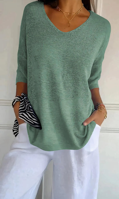 Women's Knitted V-Neck