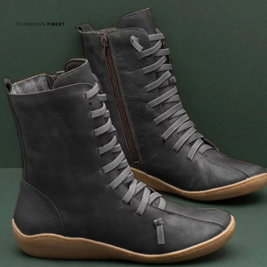 Women's Lace-Up Side Zip Boots