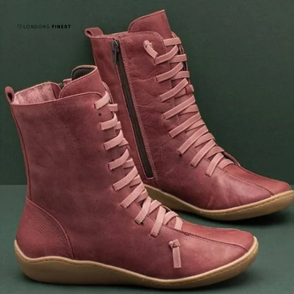 Women's Mid Calf Boots Low Heel
