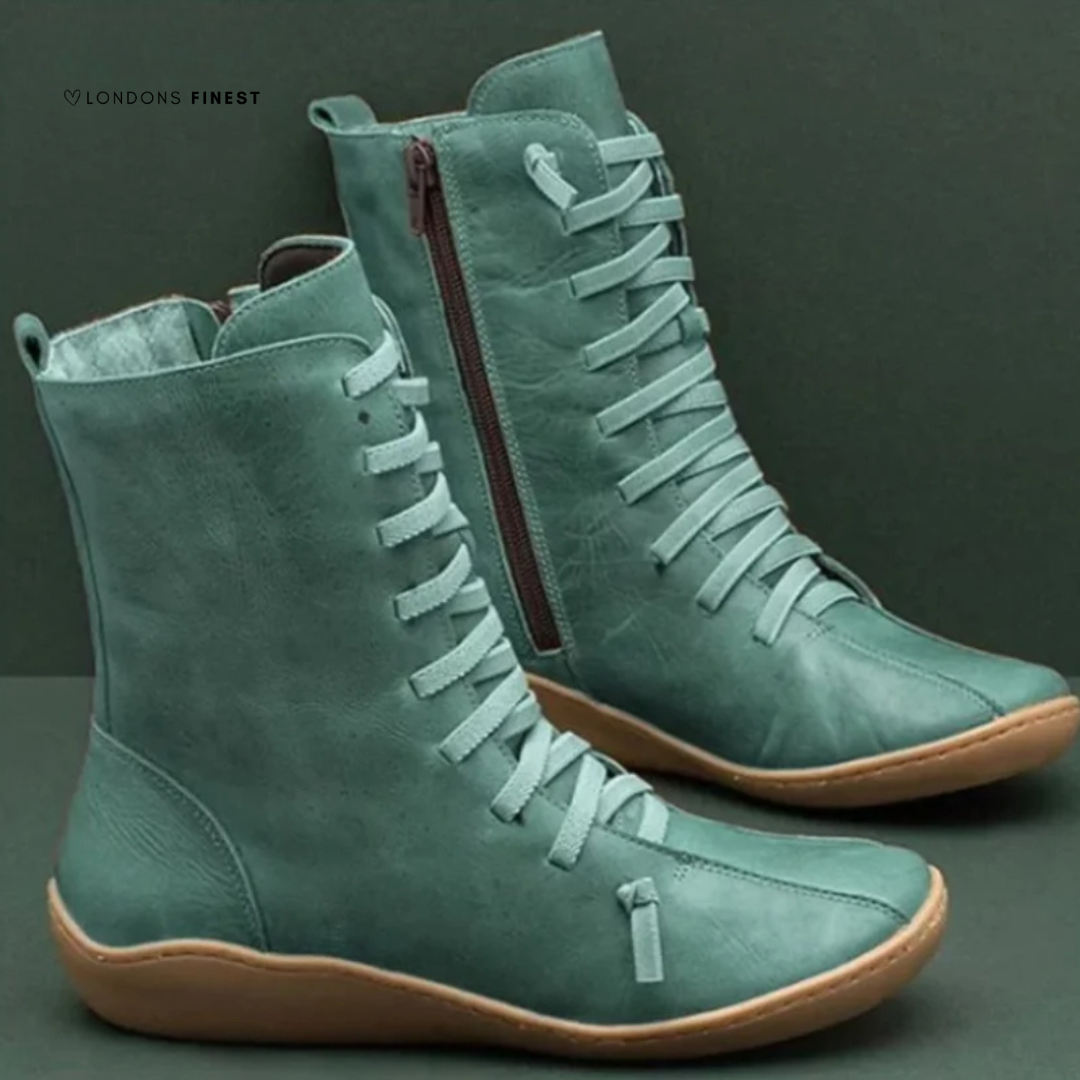 Women's Lace-Up Side Zip Boots