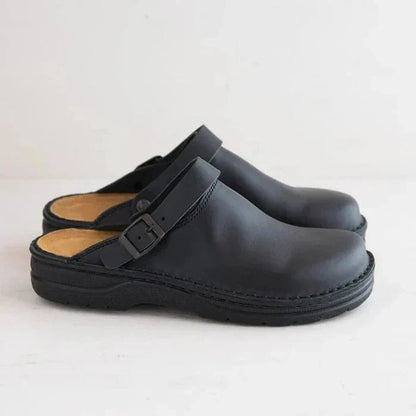 Brandon | Stylish Men’s Leather Slipper Clogs