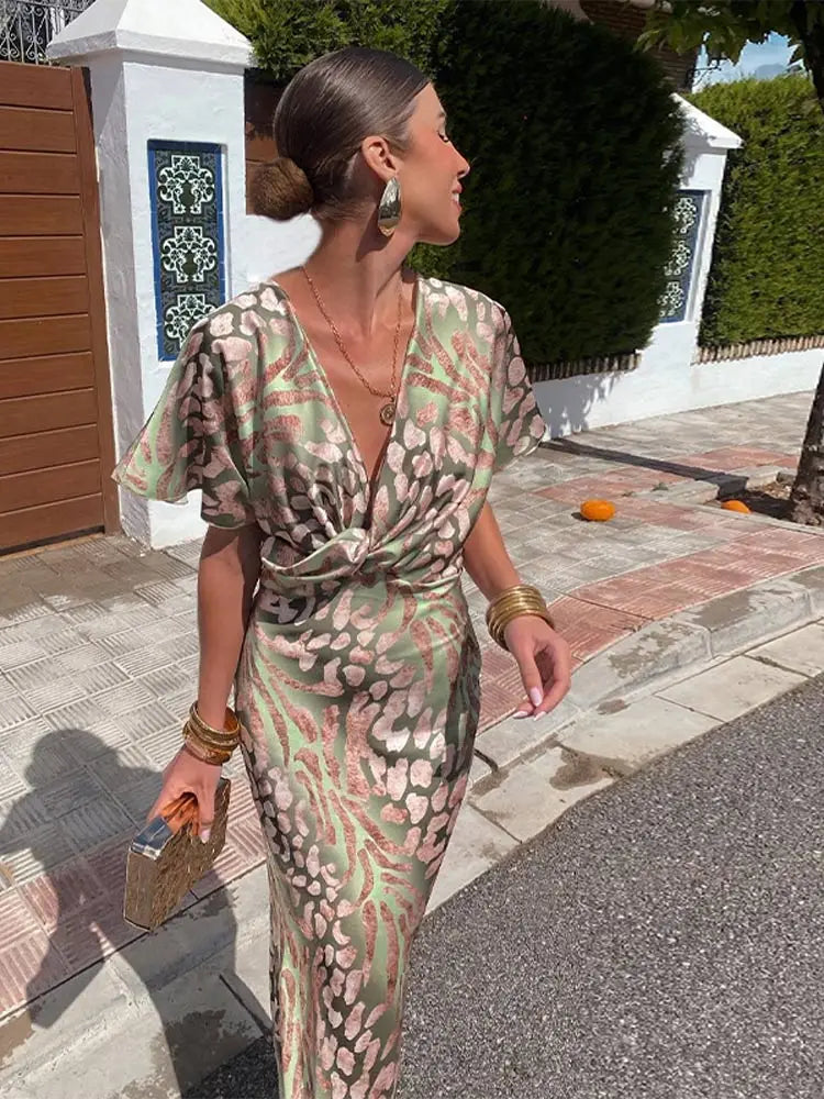 Women's Wrap Dress Elegant Flattering
