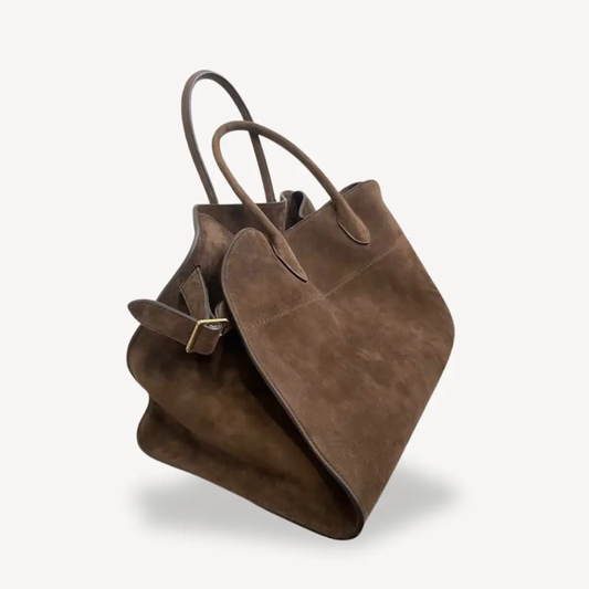 Women's Suede Tote Bag Elegant - 
Fashinoza