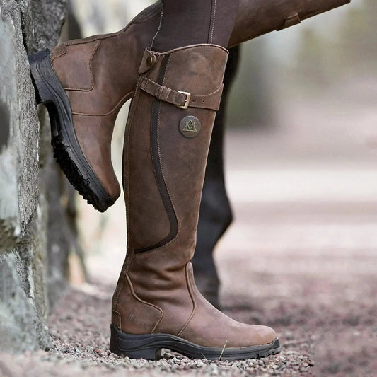 Women's Waterproof Boots Elegant Stylish Black - 
Fashinoza
