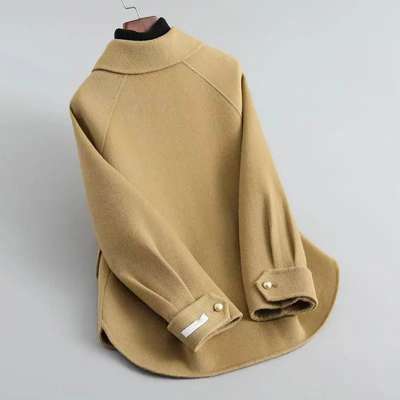 Elegant Pearl Button Coat for Women – Chic & Timeless Winter Style 4