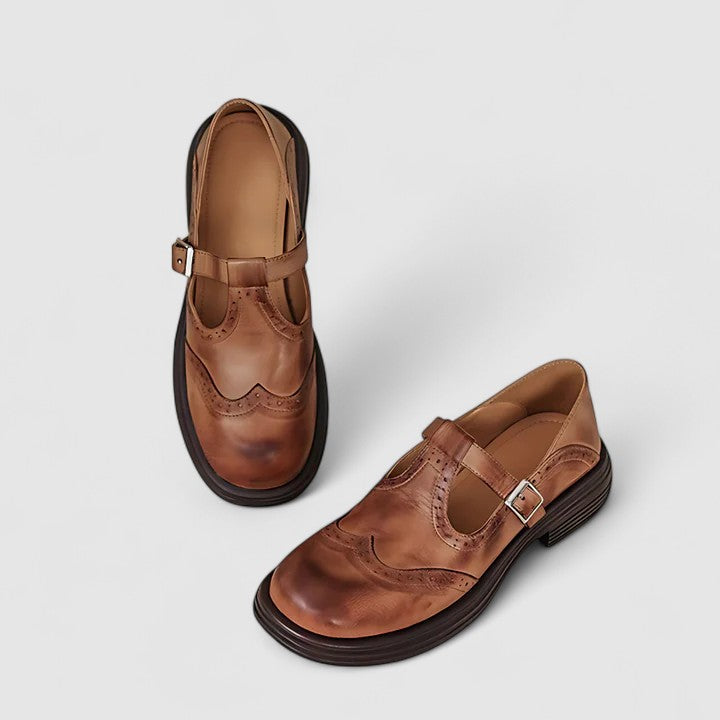 Ashley | Women Winter Buckle Strap Loafers