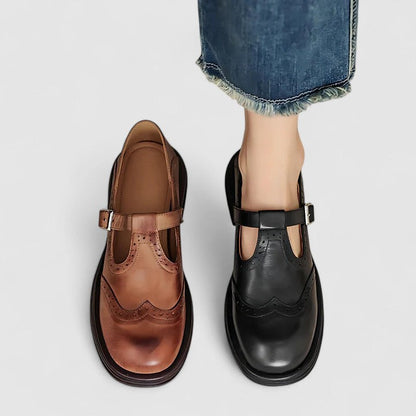 Ashley | Women Winter Buckle Strap Loafers