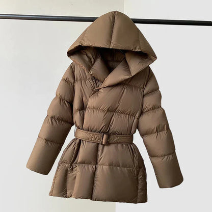 Women's Down Jacket Lightweight Warm Black - Fashinoza