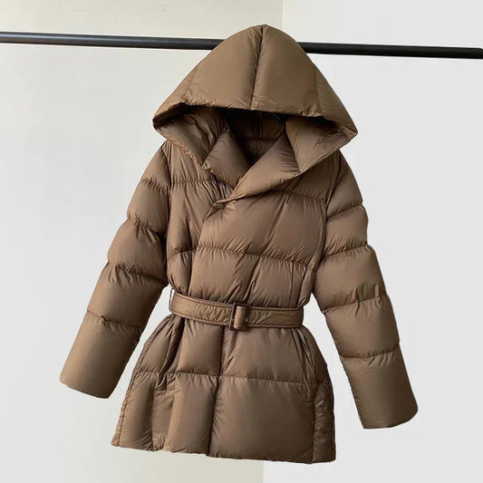 Women's Down Jacket Lightweight Warm Black - Fashinoza