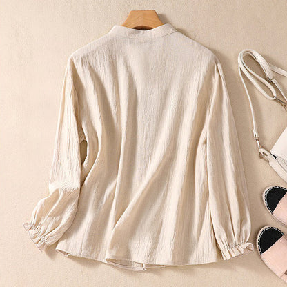 Women's Cotton Blend Tunic Blouse