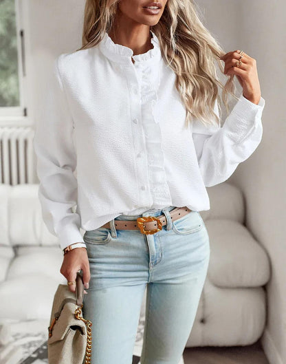 Women's Everyday Blouse Cotton Casual