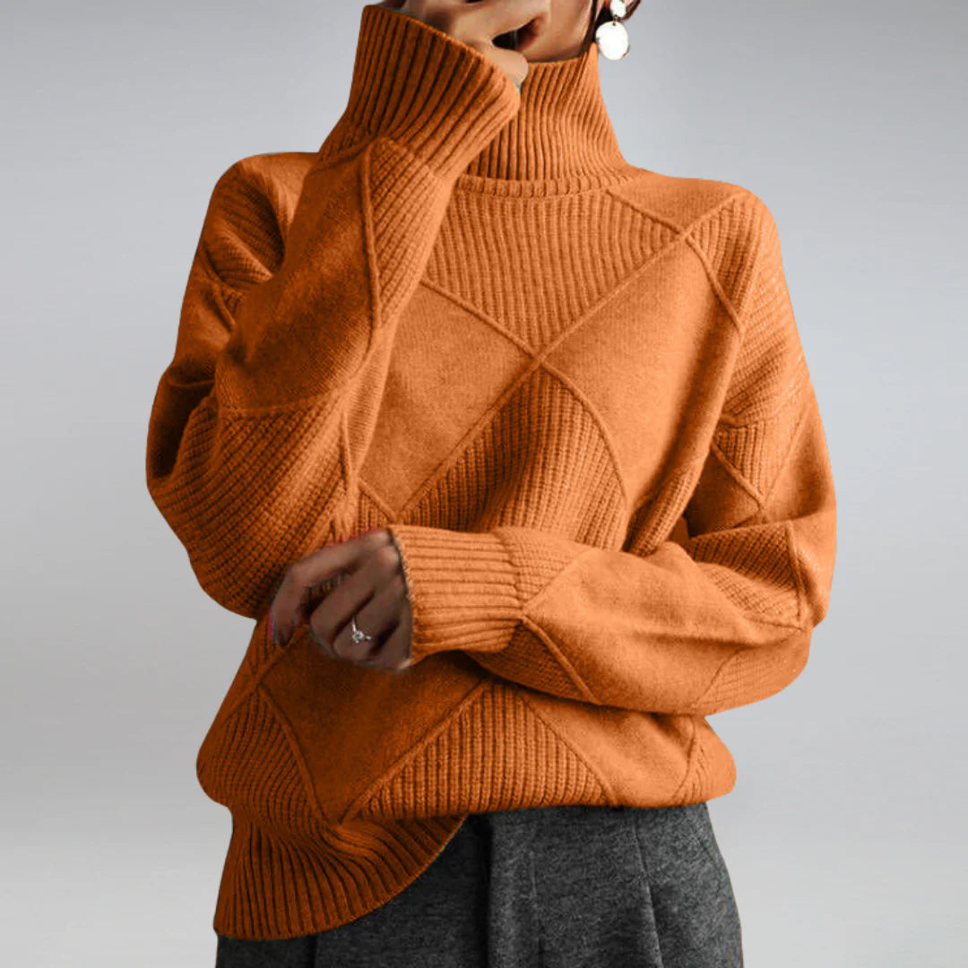 Women's Fine Wool Turtleneck Sweater