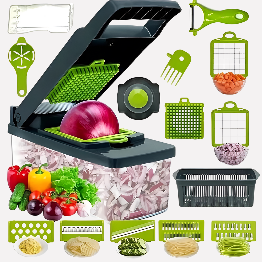 4-In-1 Vegetable Chopper Spiralizer - Fashinoza