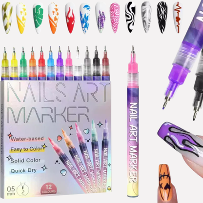 Nail Art Pen Set - Fashinoza