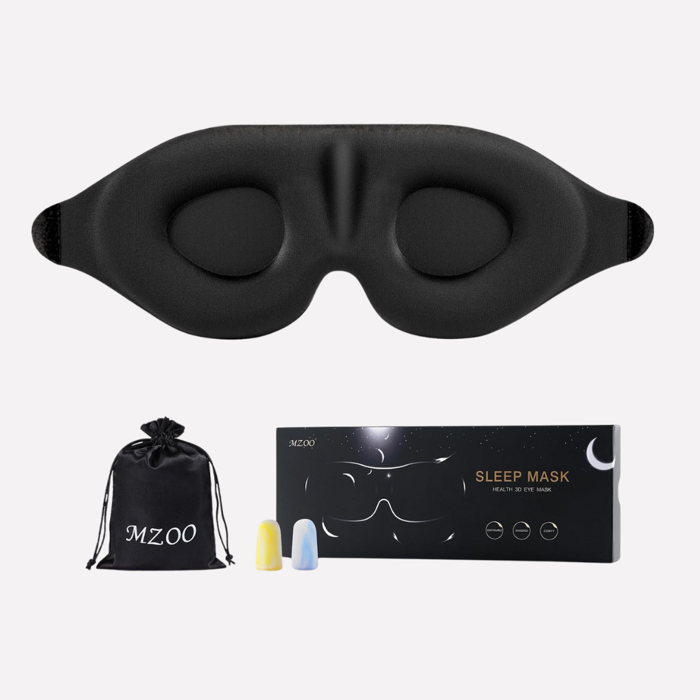 Silk Sleep Eye Mask Black - Fashinoza