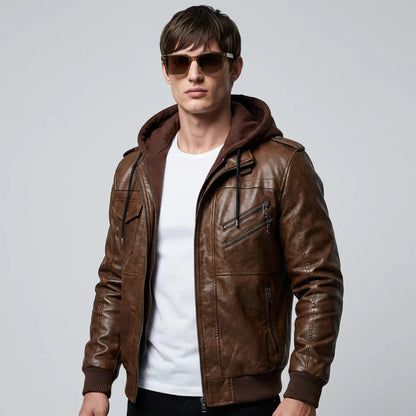 Men's Fur Collar Winter Coat - Fashinoza
