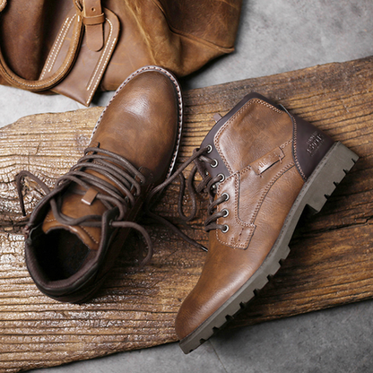 Men's Zip Up Boots - Fashinoza