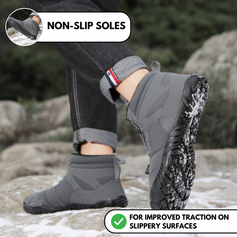 Waterproof Barefoot Shoes Non-Slip WinterFlex Black