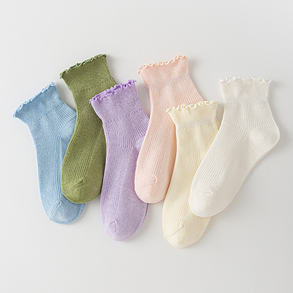Women's Ruffle Ankle Socks - Fashinoza