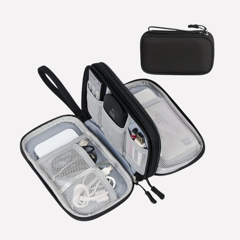 Travel Electronics Organizer Pouch - Fashinoza