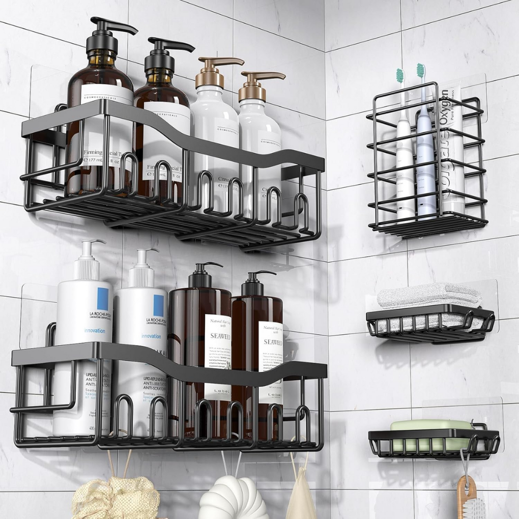 Stainless Steel Shower Caddy Set