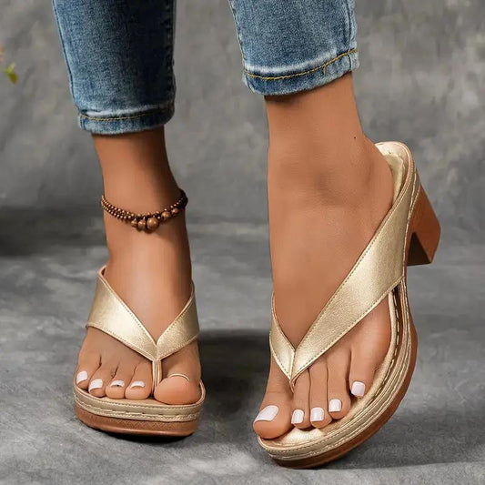 Women's Ergonomic Heel Sandals Comfortable Support - 
Fashinoza