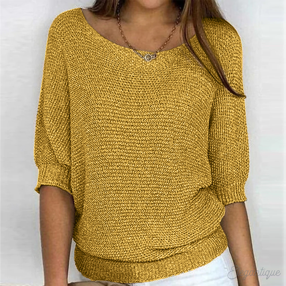 Women's Oversized Sweater Cozy Casual Beige