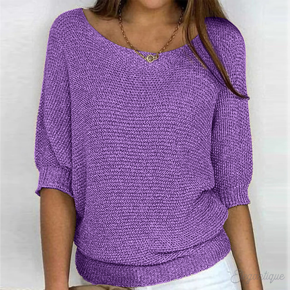 Women's Oversized Sweater Cozy Casual Beige
