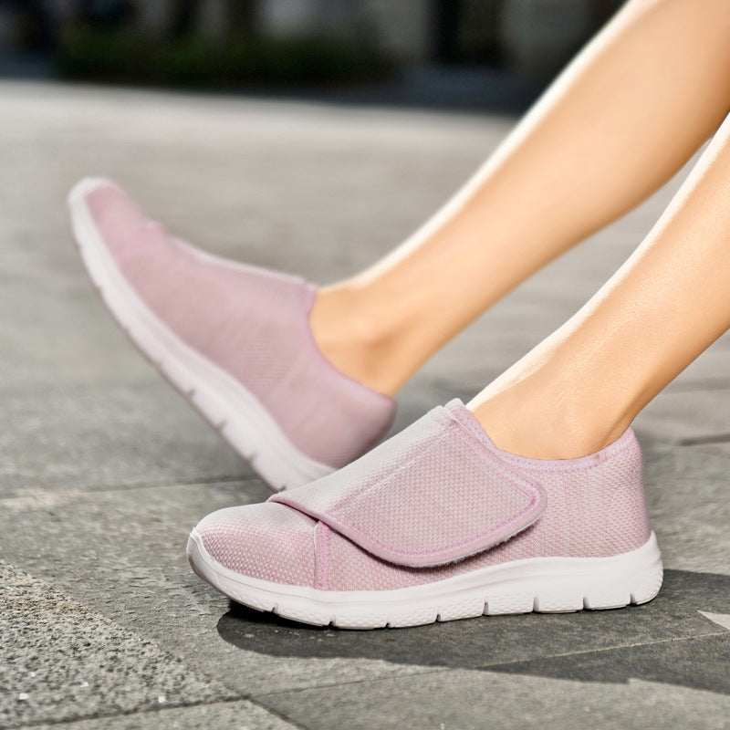 Orthopedic Diabetic Walking Shoes for Women with Wide Width and Adjustable Strap