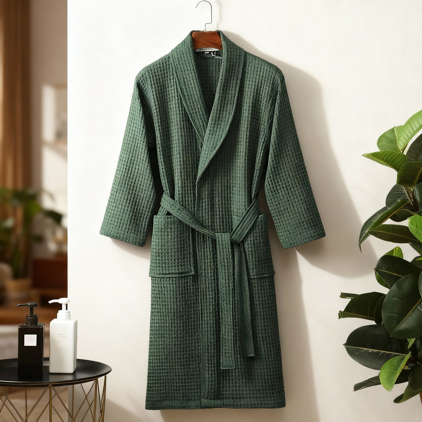 Isabel | Women’s Spring Waffle Lounge Robe