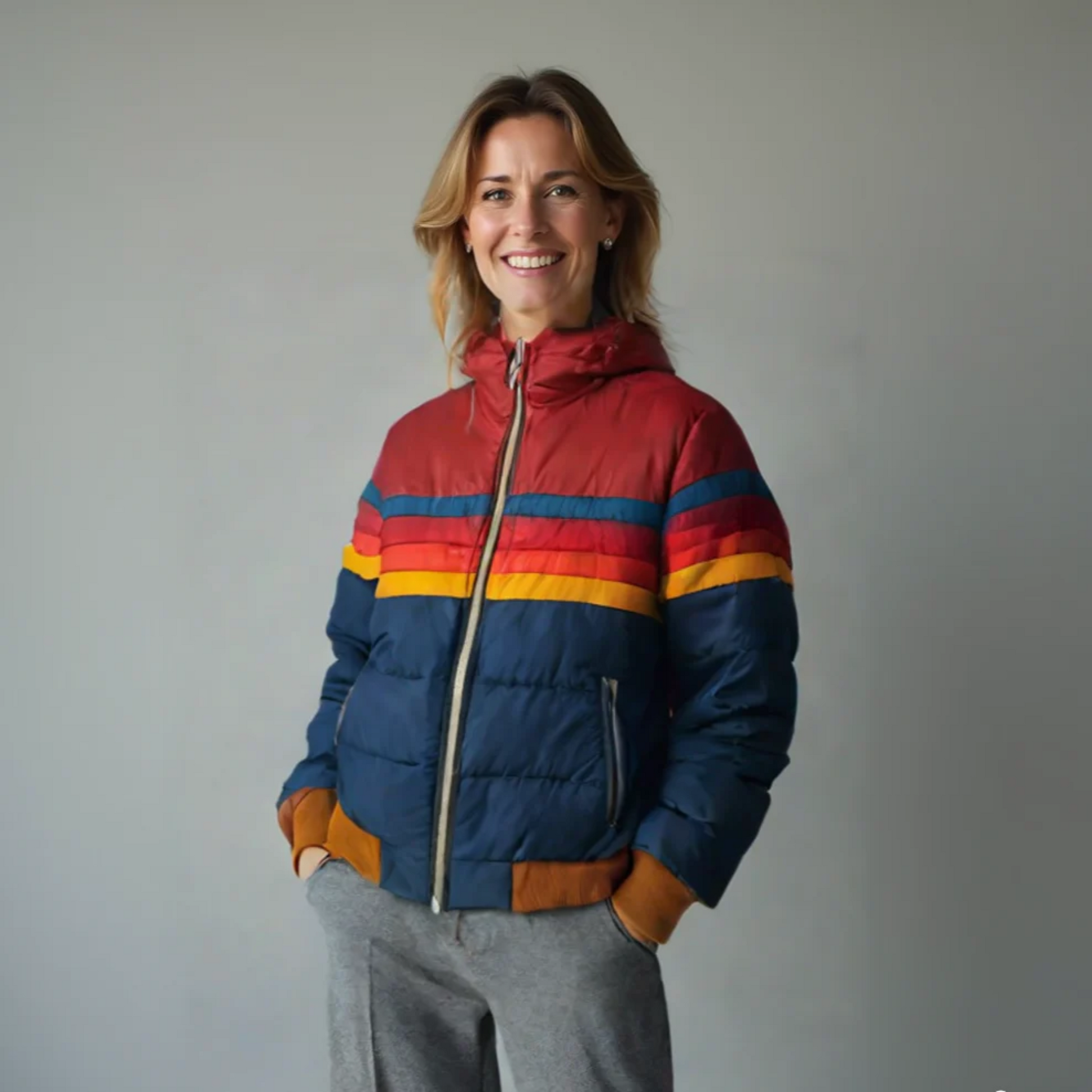 Women's Retro Zip Jacket - Fashinoza