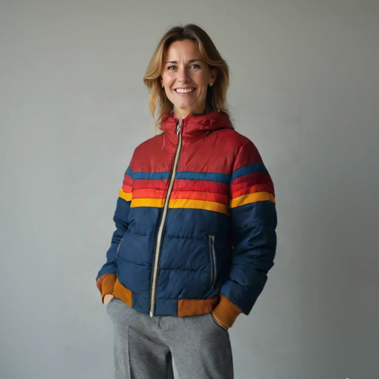 Women's Retro Zip Jacket - Fashinoza