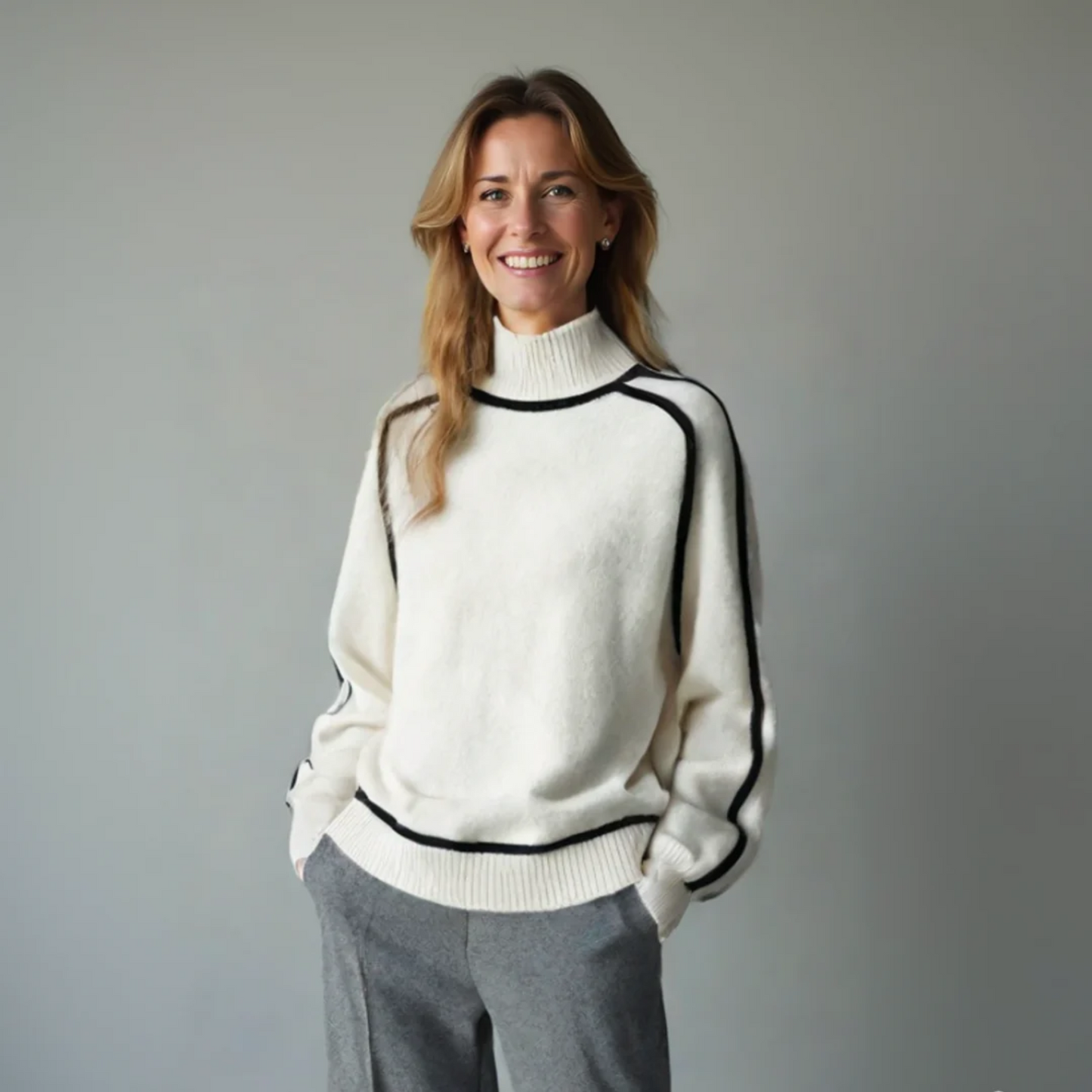 Women's Bio Turtleneck Sweater Comfort - Fashinoza