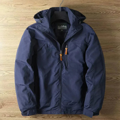 Men's Waterproof Outdoor Jacket With Hood Breathable