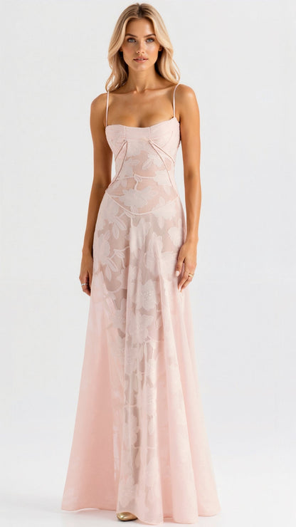 Evelyn | Women Wedding Guest Bustier Maxi Dress