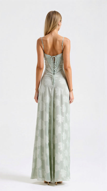 Evelyn | Women Wedding Guest Bustier Maxi Dress