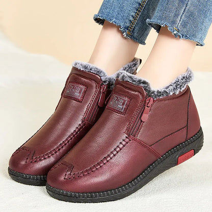 Faux Fur Ankle Boots for Women – Stylish & Warm