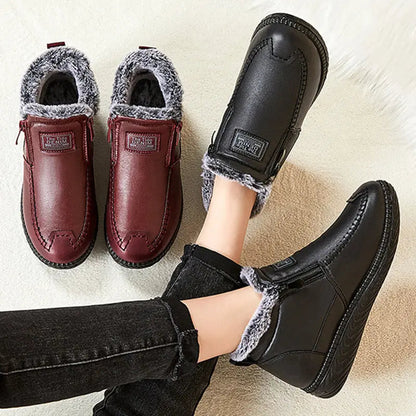 Faux Fur Ankle Boots for Women – Stylish & Warm