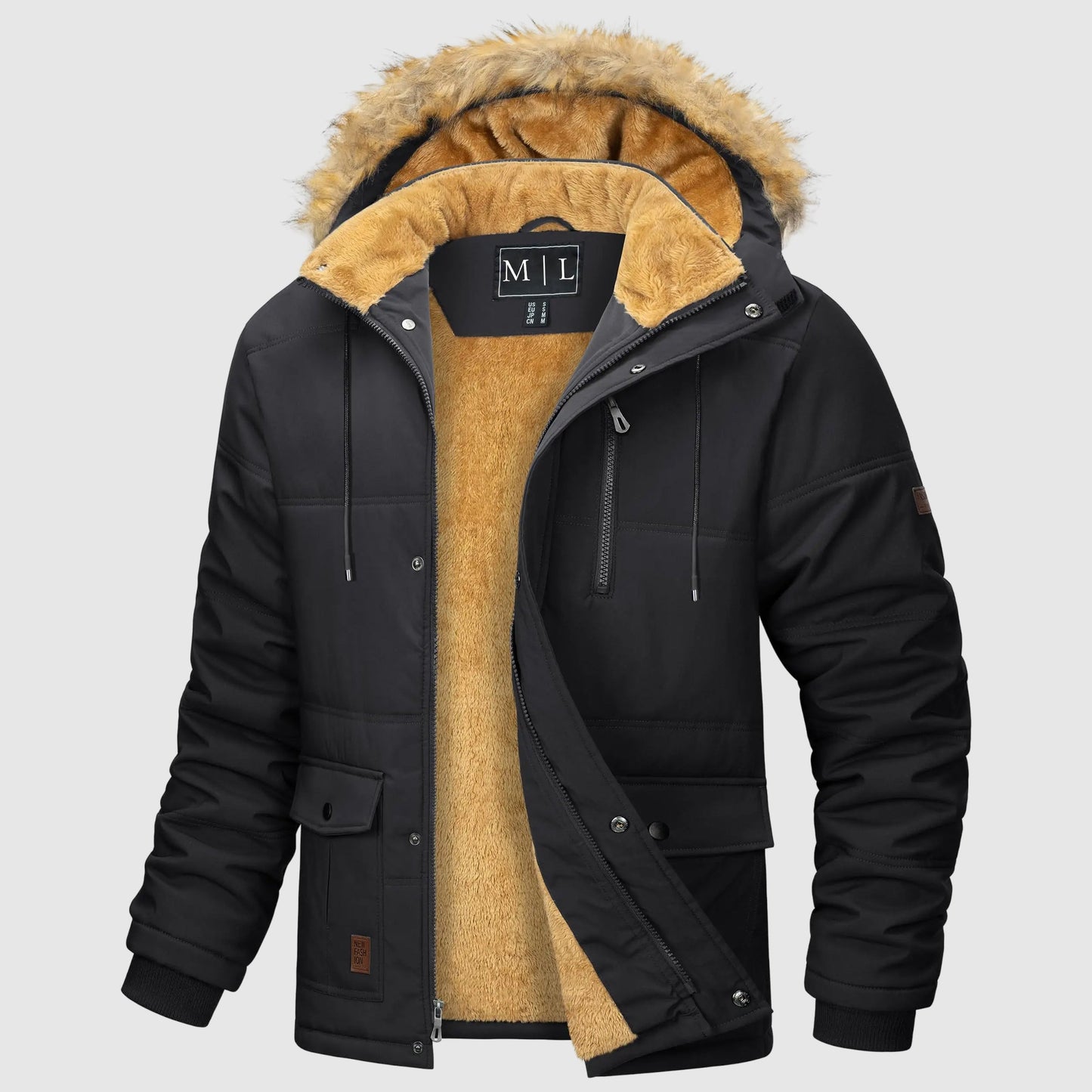 Men's Shield Fleece Jacket Lightweight Warm - Fashinoza