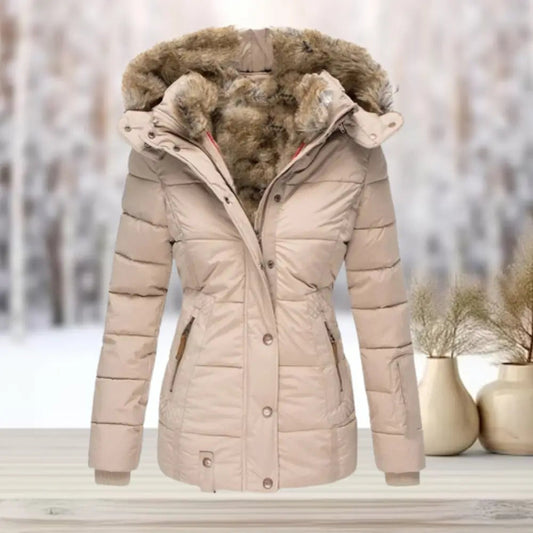Women's Down Puffer Jacket Warm Winter Coat - 
Fashinoza