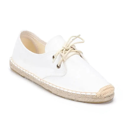 Women's Flat Espadrille Shoes Comfortable Canvas - 
Fashinoza