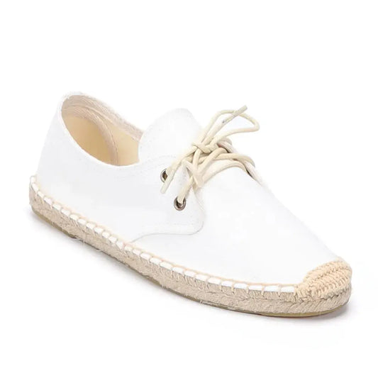 Women's Flat Espadrille Shoes Comfortable Canvas - 
Fashinoza