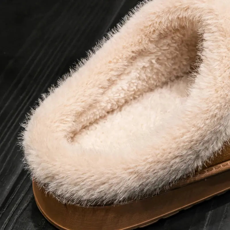 Fluffy Indoor Slippers for Women – Cozy & Anti-Slip Comfort