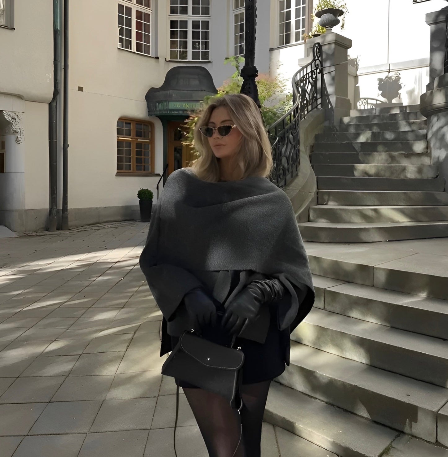 Women's Casual Cape Coat
