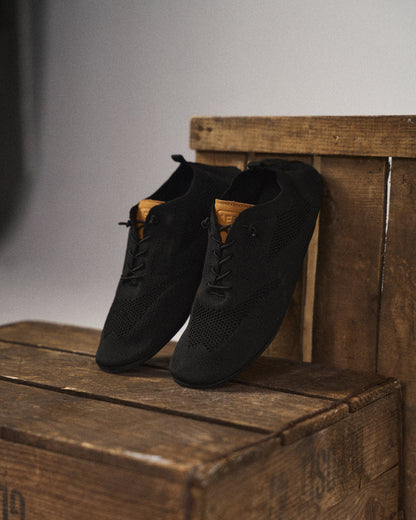 Men's Slip On Shoes Knit Low Lace Detail