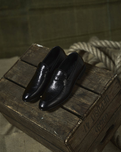 Men's Slip-On Dress Shoes Strap Detail Leather
