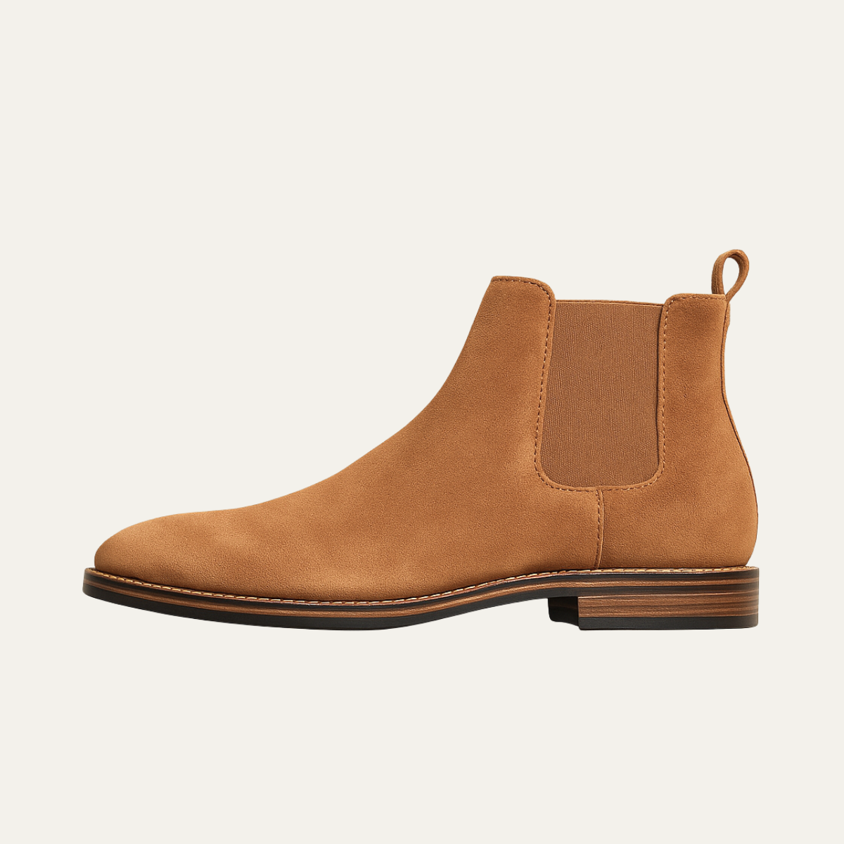 Alderton Men's Chelsea Boots Slip On Leather Smart Casual - Fashinoza