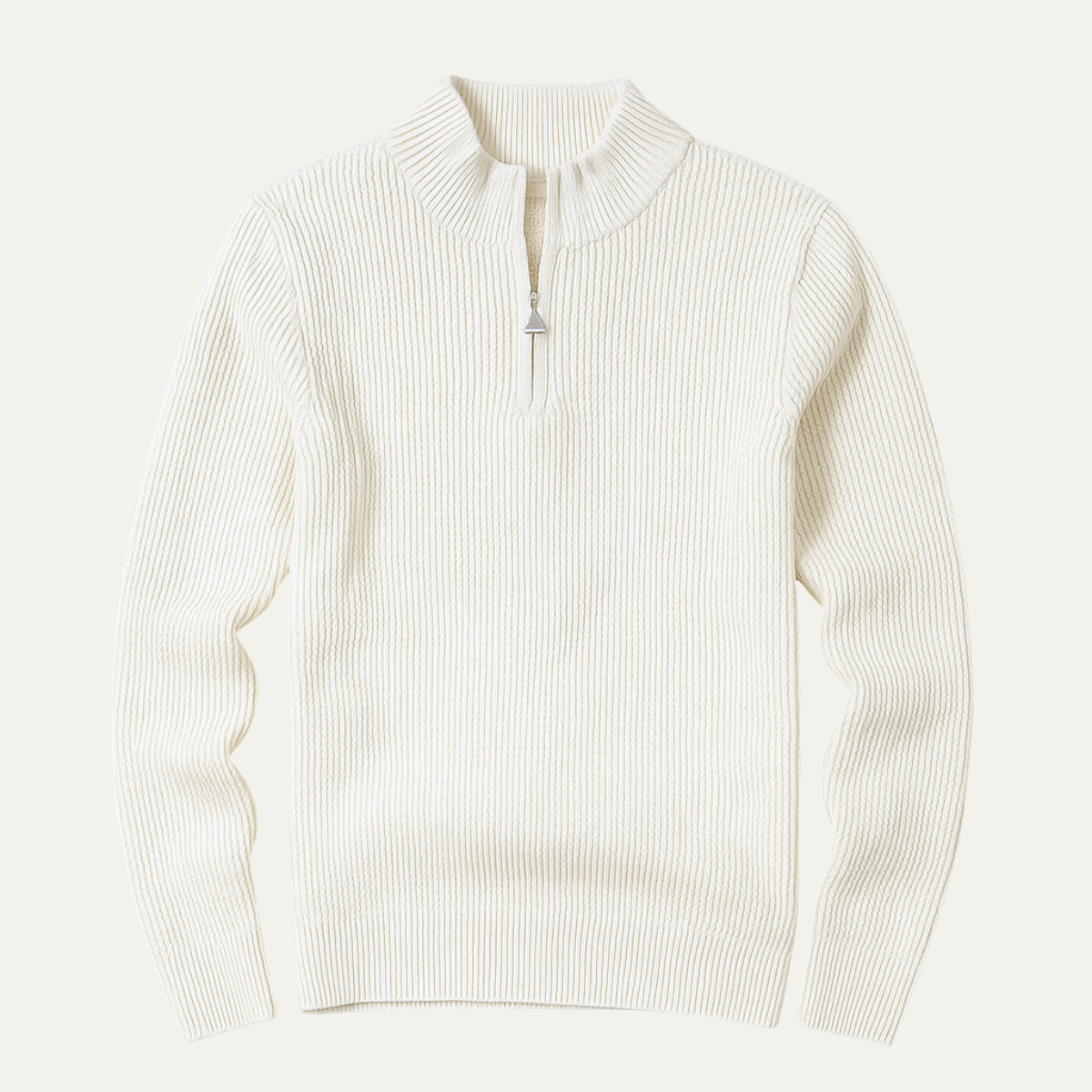 Men's Knitted Half Zip Winter Sweater - Fashinoza